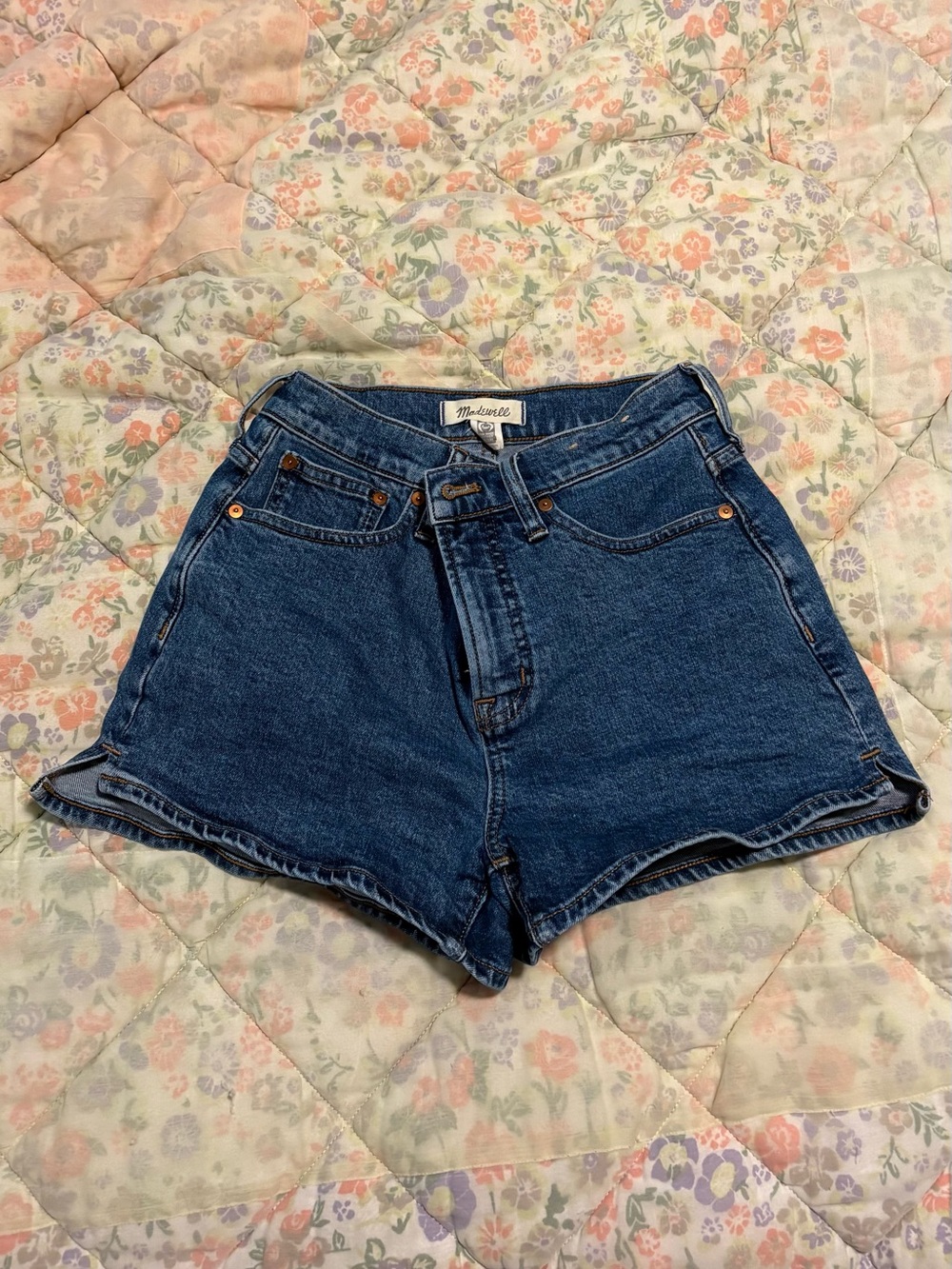 Madewell High-Rise Blue Denim Women's Shorts